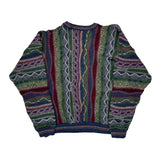 Croft & Barrow Striped Sweater - XL Multicoloured Cotton Blend