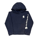 Age 10-12 Carhartt Hoodie - Medium Navy Cotton Blend