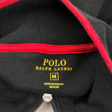 Polo By Ralph Lauren Striped Track Jacket - Medium Black Cotton
