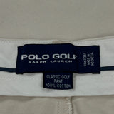 Polo By Ralph Lauren Trousers - 36W 29L Beige Cotton
