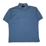 Tommy Hilfiger Polo Shirt - Large Blue Cotton