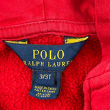 Age 2 Polo By Ralph Lauren Hoodie - XS Red Cotton