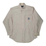 Ralph Lauren Striped Shirt - Large Red Cotton