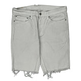 511 Levis Denim Shorts - 34W 10L White Cotton