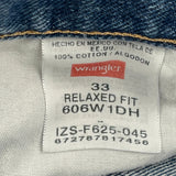 Wrangler Denim Shorts - 33W 10L Blue Cotton