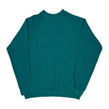 90S Blank Hanes Sweatshirt - Large Green Cotton Blend