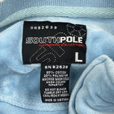 21 Southpole Track Jacket - Large Blue Cotton Blend