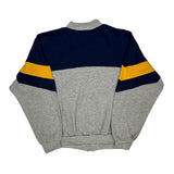 Adidas Striped Track Jacket - Large Yellow Cotton Blend