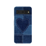 Powder Blue Denim Heart Google Pixel 8 Case