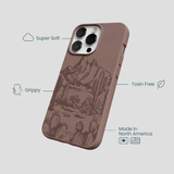 Chocolate Brown Desert Run iPhone 13 Pro Case