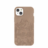 Chocolate Brown Desert Run iPhone 14 Plus Case