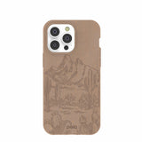 Chocolate Brown Desert Run iPhone 14 Pro Max Case