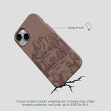 Chocolate Brown Desert Run iPhone 14 Case