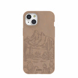 Chocolate Brown Desert Run iPhone 15 Plus Case