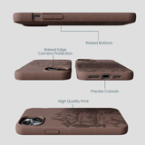 Chocolate Brown Desert Run iPhone 15 Plus Case