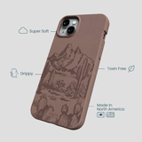 Chocolate Brown Desert Run iPhone 15 Plus Case