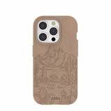 Chocolate Brown Desert Run iPhone 15 Pro Case