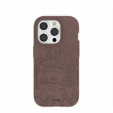 Chocolate Brown Desert Run iPhone 15 Pro Case