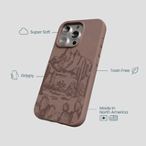 Chocolate Brown Desert Run iPhone 16 Pro Case
