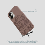 Chocolate Brown Desert Run iPhone 16 Case