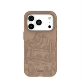 Chocolate Brown Desert Run iPhone 17 Pro Case