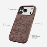 Chocolate Brown Desert Run iPhone 17 Pro Case