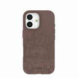Chocolate Brown Desert Run iPhone 17 Case