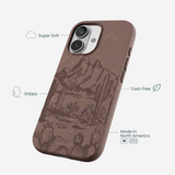 Chocolate Brown Desert Run iPhone 17 Case