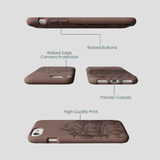 Chocolate Brown Desert Run iPhone 6/6s/7/8/SE Case