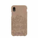 Chocolate Brown Desert Run iPhone XR Case
