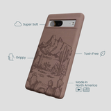 Chocolate Brown Desert Run Google Pixel 7a Case