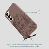 Chocolate Brown Desert Run Samsung Galaxy S23+(Plus) Case