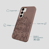 Chocolate Brown Desert Run Samsung Galaxy S23 Case