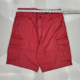 Polo By Ralph Lauren Cargo Shorts - 30W 9L Red Cotton