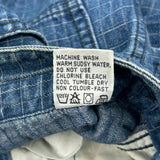 Gitano Checked Jeans - 22W UK 4 Blue Cotton