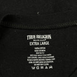 True Religion T-Shirt - XL Black Cotton