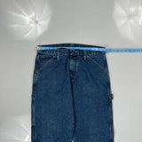 Wrangler Carpenter Jeans - 33W 34L Blue Cotton
