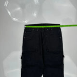 Dickies Double Knee Carpenter Pants - 33W 29L Black Cotton
