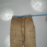 Carhartt Double Knee Carpenter Pants - 30W 28L Brown Cotton
