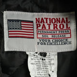 Flight National Patrol Bomber Jacket - XL Black Nylon