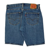 Levis Denim Shorts - 34W 10L Blue Denim