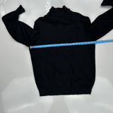 Lacoste 1/4 Zip - Medium Black Cotton