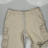 Iron Cargo Shorts - 36″ Waist Beige Cotton