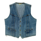 Lee Denim Gilet - Large Blue Denim