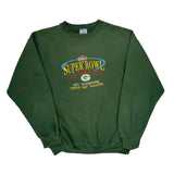 Green Bay Packers Logo 7 Nfl Sweatshirt - Large Green Cotton Blend