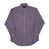 Yarmouth Ralph Lauren Checked Shirt - Large Purple Cotton