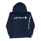 Age 8-10 Carhartt Hoodie - Small Navy Cotton