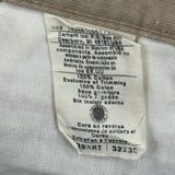 Carhartt Trousers - 33W 32L Khaki Cotton