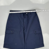 Unbranded Cargo Shorts - 32″ Waist Navy Cotton