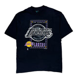 Los Angeles Lakers Nba Single Stitch T-Shirt - Large Black Cotton
